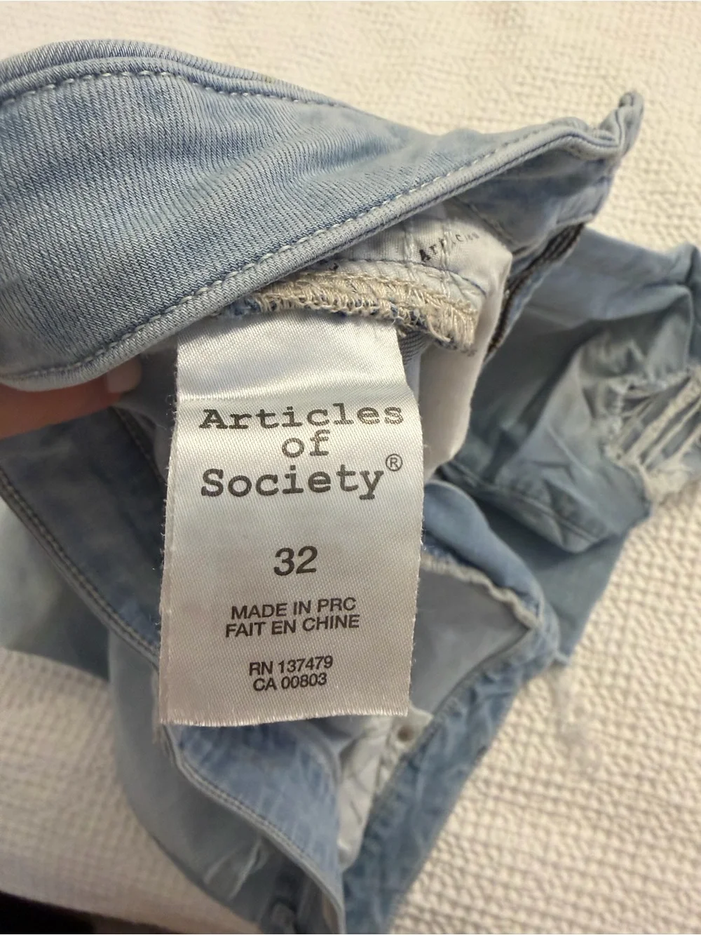 Articles Of Society Two-Pack Skinny Jeans in Light Blue & Black - Picture 4 of 8